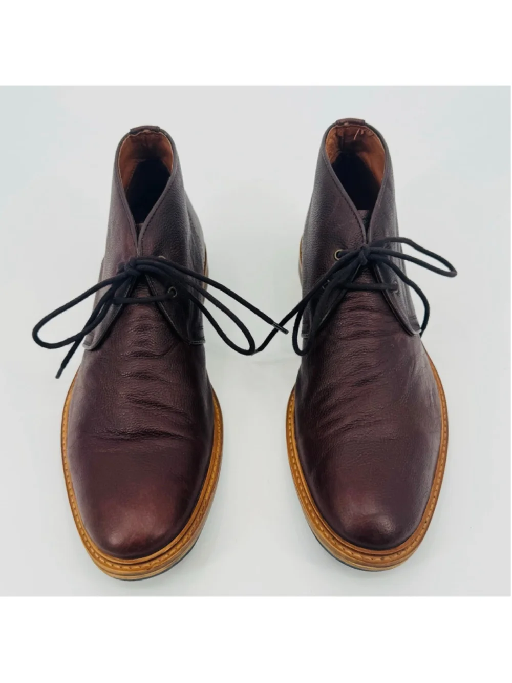 Supply Lab Men's Eli Brown Brown Leather Chukka Boots 11.5